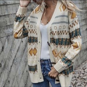 🥳HP🥳 Toggle Native Knit Cardigan